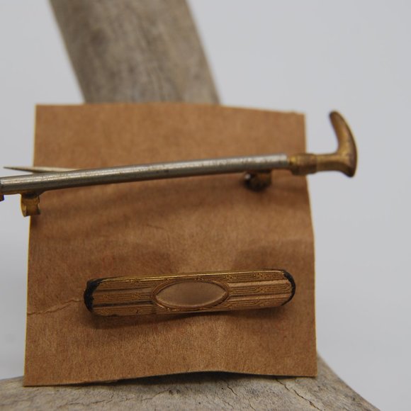 1930-1940's Vintage Lot of Tie Tacks/Clips - Picture 1 of 6